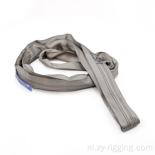 100% hoog polyester 4 ton grijze ronde sling